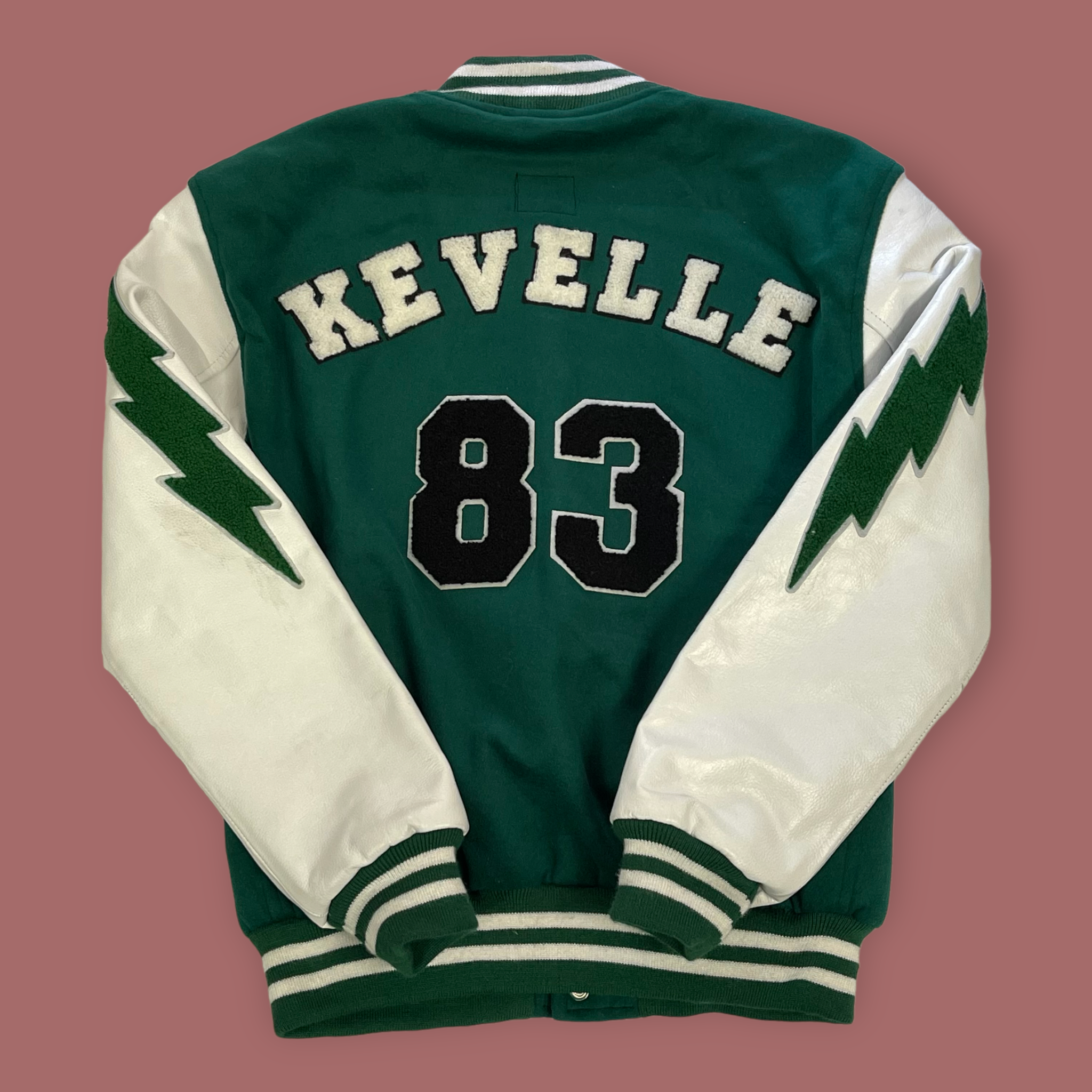 Christmas Tree Green Varsity Jacket – Kevelle